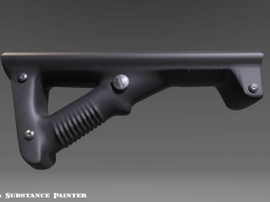 angled grip - foregrip - attachment - pbr - 4k textures - unity - unreal 3D मॉडल