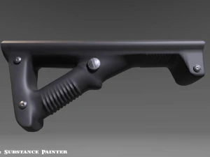 angled grip - foregrip - attachment - pbr - 4k textures - unity - unreal 3D Model