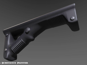 angled grip - foregrip - attachment - pbr - 4k textures - unity - unreal 3D मॉडल