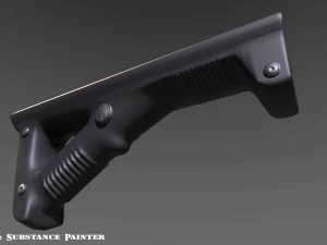 angled grip - foregrip - attachment - pbr - 4k textures - unity - unreal 3D Model