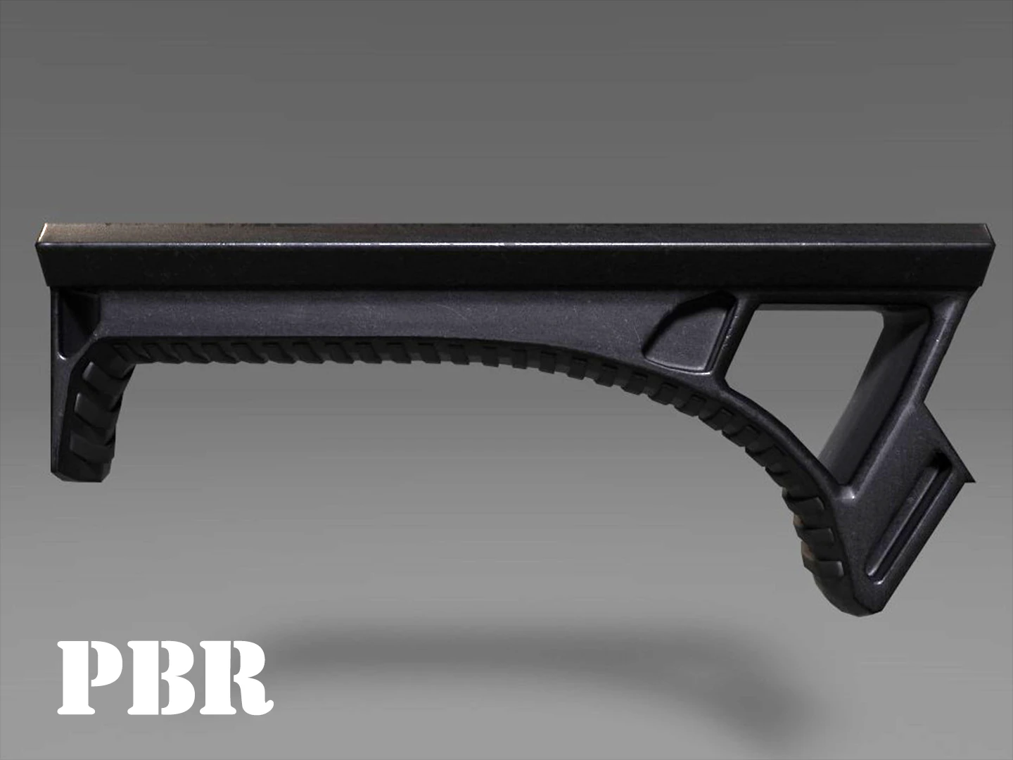 angled grip - foregrip - attachment - pbr - 4k textures - unity - unreal 3D Model .c4d .max .obj .3ds .fbx .stl .blend 