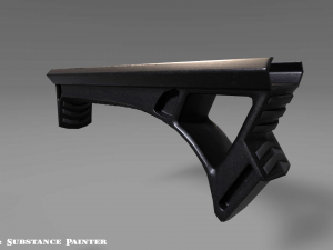 angled grip - foregrip - attachment - pbr - 4k textures - unity - unreal 3D Model