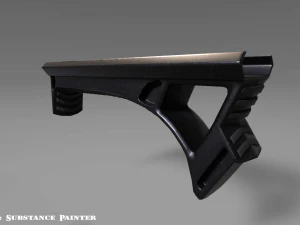 angled grip - foregrip - attachment - pbr - 4k textures - unity - unreal 3D Model