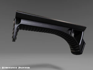 angled grip - foregrip - attachment - pbr - 4k textures - unity - unreal 3D Model
