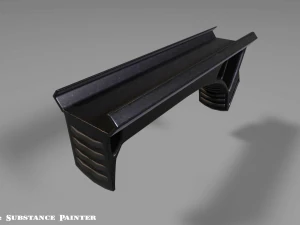 angled grip - foregrip - attachment - pbr - 4k textures - unity - unreal 3D Model
