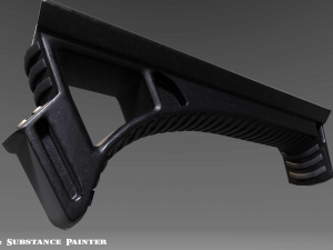 angled grip - foregrip - attachment - pbr - 4k textures - unity - unreal 3D Model