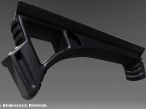angled grip - foregrip - attachment - pbr - 4k textures - unity - unreal 3D Model