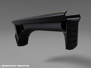 angled grip - foregrip - attachment - pbr - 4k textures - unity - unreal 3D Model