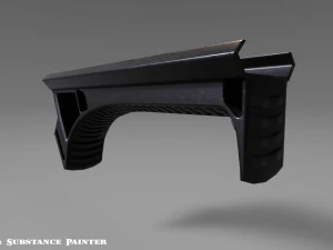 angled grip - foregrip - attachment - pbr - 4k textures - unity - unreal 3D Model