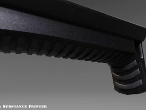 angled grip - foregrip - attachment - pbr - 4k textures - unity - unreal 3D Model