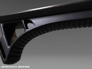 angled grip - foregrip - attachment - pbr - 4k textures - unity - unreal 3D Model