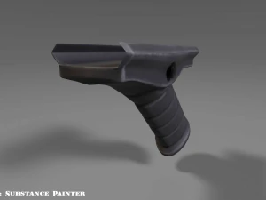 angled grip - foregrip - attachment - pbr - 4k textures - unity - unreal 3D Model