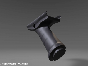 angled grip - foregrip - attachment - pbr - 4k textures - unity - unreal 3D 모델