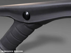angled grip - foregrip - attachment - pbr - 4k textures - unity - unreal 3D Model