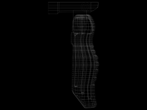 folding grip - foregrip - attachment - pbr - 4k textures - unity - unreal 3D Modell