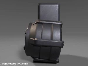 revista de bateria redonda - anexo - pbr - texturas 4k - unidade - irreal Modelo 3D