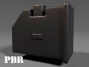 box magazine - clip - foregrip - attachment - pbr - 4k textures - unity - unreal 3D Model