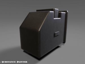 box magazine - clip - foregrip - attachment - pbr - 4k textures - unity - unreal Model 3D