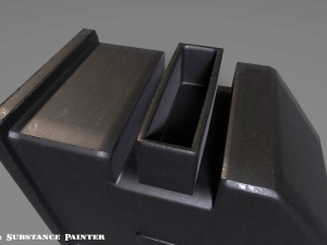 box magazine - clip - foregrip - attachment - pbr - 4k textures - unity - unreal Model 3D