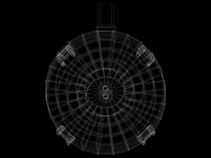 round drum magazine - attachment - pbr - 4k textures - unity - unreal Modelo 3D