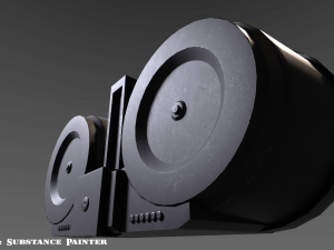 double round drum magazine - attachment - pbr - 4k textures - unity - unreal Model 3D