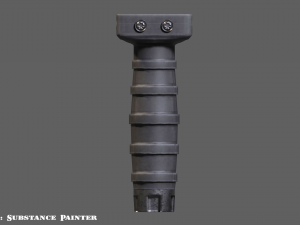 foregrip attachments pack - vertical - angled - folding - pbr - 4k textures 3Dモデル