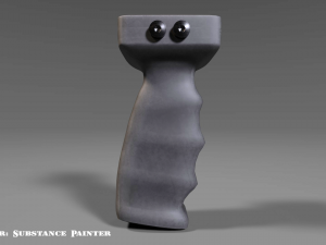 foregrip attachments pack - vertical - angled - folding - pbr - 4k textures 3Dモデル