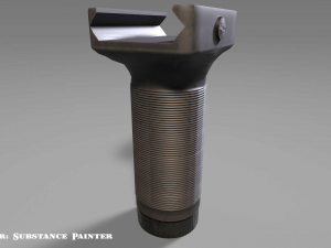 foregrip attachments pack - vertical - angled - folding - pbr - 4k textures 3Dモデル
