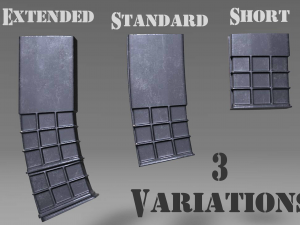 ammunition magazine - clip - attachment - pbr - 4k textures - unity - unreal 3D Model
