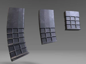 ammunition magazine - clip - attachment - pbr - 4k textures - unity - unreal 3D Model