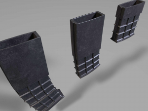 ammunition magazine - clip - attachment - pbr - 4k textures - unity - unreal Modelo 3D