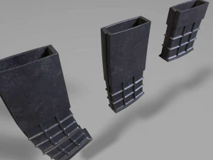 ammunition magazine - clip - attachment - pbr - 4k textures - unity - unreal 3D Model