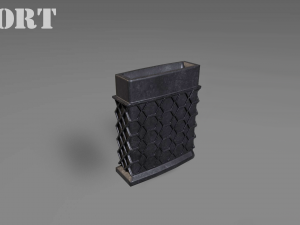 ammunition magazine - clip - attachment - pbr - 4k textures - unity - unreal 3D Model