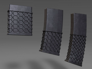 ammunition magazine - clip - attachment - pbr - 4k textures - unity - unreal 3D Model