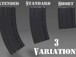 журнал боєприпасів - кліпса - вкладення - pbr - текстури 4k - unity - unreal 3D Модель