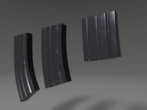 ammunition magazine - clip - attachment - pbr - 4k textures - unity - unreal Modelo 3D