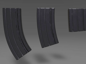 ammunition magazine - clip - attachment - pbr - 4k textures - unity - unreal Modelo 3D