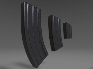 ammunition magazine - clip - attachment - pbr - 4k textures - unity - unreal Modelo 3D