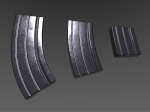 ammunition magazine - clip - attachment - pbr - 4k textures - unity - unreal Modelo 3D