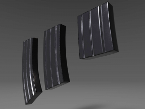 ammunition magazine - clip - attachment - pbr - 4k textures - unity - unreal Modelo 3D