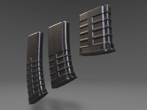 ammunition magazine - clip - attachment - pbr - 4k textures - unity - unreal 3D Model