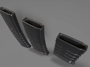 ammunition magazine - clip - attachment - pbr - 4k textures - unity - unreal 3D Model