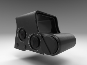 holographic sight - scope - attachment - pbr - 4k textures - unity - unreal 3Dモデル