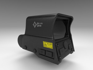 holographic sight - scope - attachment - pbr - 4k textures - unity - unreal 3D 模型