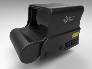 holographic sight - scope - attachment - pbr - 4k textures - unity - unreal 3D 模型