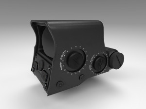 holographic sight - scope - attachment - pbr - 4k textures - unity - unreal 3D 模型