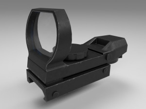coyote sight - red dot - attachment - pbr - 4k textures - unity - unreal 3D Model