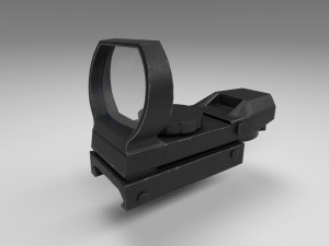 coyote sight - red dot - attachment - pbr - 4k textures - unity - unreal 3D मॉडल