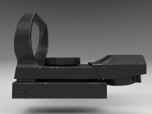 coyote sight - red dot - attachment - pbr - 4k textures - unity - unreal 3D मॉडल