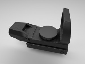 coyote sight - red dot - attachment - pbr - 4k textures - unity - unreal 3D मॉडल